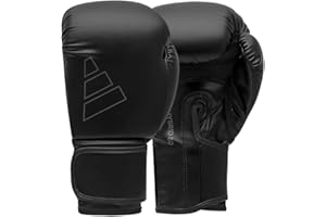 adidas Boxing Gloves - Hybrid 80 - for Boxing, Kickboxing, MMA, Bag, Training & Fitness - Boxing Gloves for Men & Women - Weight (14 oz, Black)