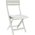 Chaise Pliante Miami Grosfillex - Résine Blanche, Résistante Aux Intempéries, 110kg