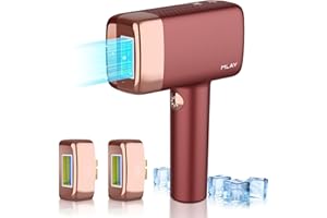MLAY IPL Laser Hair Removal Device 0.5 Sec/Flash Painless Ice Hair Removal(20J) with 3 Lamp Heads,Home Epilator for Women for Facial,Leg,Back & Bikini Hair Removal