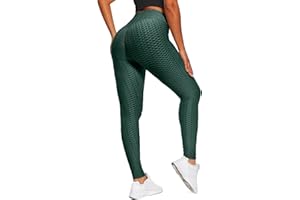 Merlvida Leggins Sportivi Donna Pantaloni Tuta Donna Anticellulite Leggins Donna a Vita Alta Coprenti Leggings da Yoga Alta Elasticità Leggings 3D Pusu Up Compressi Collant Palestra Allenamento
