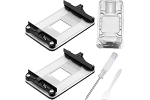 GATSUZG 2 Pack AM4 CPU Backplate & Heatsink Mounting Bracket for AMD Motherboards(X570/B550/A520), Cooling Fan Heatsink Retention Plate for Water & Air Cooling, with Screwdriver, Mini Scraper