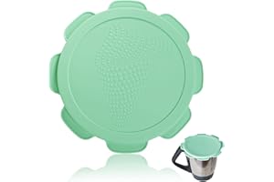 MIXCOVER Couvercle en silicone étanche à l'eau, à l'air et aux odeurs pour Thermomix TM5 TM6, sans BPA - l'original (vert méditerranéen).