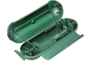 AEVORANT Wasserdichte Box IP67 für den Außenbereich | Stoßfester Steckdosenschutz | Grün 20,5 x 12,5 x 8 cm | wasserdicht für den Außenbereich und Garten
