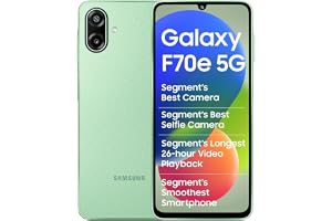 Samsung Galaxy F70e 5G (Limelight Green, 128 GB) (6 GB RAM) | 6000 mAh Battery | Dimensity 6300 | Octa Core Processor | 6.74"
