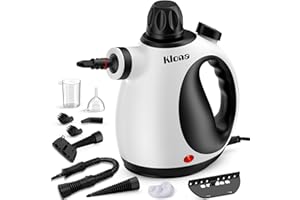 KLONA Steam Cleaner, Multi-purpose Steam Cleaner Handheld Device with 10 Accessories for Removing Steam Cleaning for All Dirt, Upholstery Furniture, Sofa, Tiles, Floor, Upholstery, Window, Car.