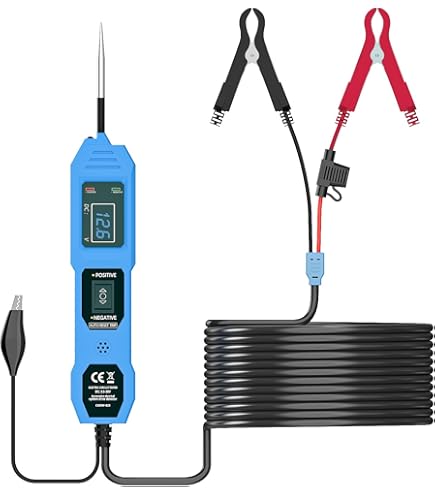 DROK Car Thermometer, 2pcs Digital Voltage 10-170 Deg F Temperature Monitor Tester Meter Led Display Volt Fahrenheit Temp Multimeter Car Automotive Motorcycle Battery Voltmeter Thermometer Detector - View #8