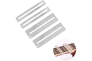 LGEGE 2 Set Gitarrengriffbrett-Schutz, Edelstahl-Gitarren-Griffbrettschutz, Gitarrenbauer-Werkzeug, Griffbrettschutz