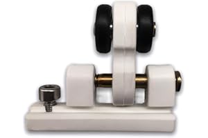 Teletoldo Polea con Rodamiento para Guía de Pérgola 1 Unidad Color Blanco | Rodamiento Interior | Recambio Profesional | Deslizamiento Suave |