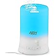 Allin Exporters 100ml Aromatherapy Diffuser with 7 Color Changing LED Lights 4 in 1 Ultrasonic Humidifier Essential Oil Cool Mist Aroma Timer for Home Baby Bedroom Office (1Pc, Multicolour)