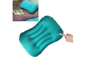 Kaket Inflatable Camping Pillow, Ultralight Inflating Pillow, Camping &Beach Travel Pillow, Ultra-light Camping Pillow for Adults & Kids (Green)