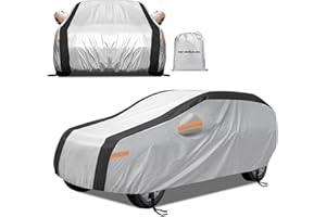 NEVERLAND Funda Coche Exterior SUV - Funda Coche Exterior Impermeable Resistente al Sol A Prueba de Lluvia con Diseño Reflectante XL 510x200x180 CM para Audi 2009-25 A5 para Porsche Cayenne 2010-25