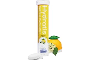 HYDRATIS - Pastilles Hydratation Electrolytes - Citron/Fleur de Sureau - Améliore l'Hydratation et Favorise l'Énergie - Formule Isotonique - Sport, Récupération, Bien-être - 1 tube (20 Pastilles)