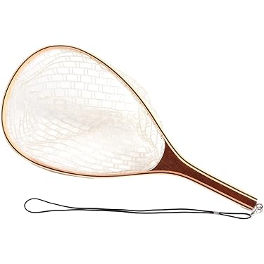 Epuisette Flottante Pêche En Eau Douce - 55x45 Cm - Manche 75 Cm - Mailles Plastifiées - Pour Float Tube, Kayak