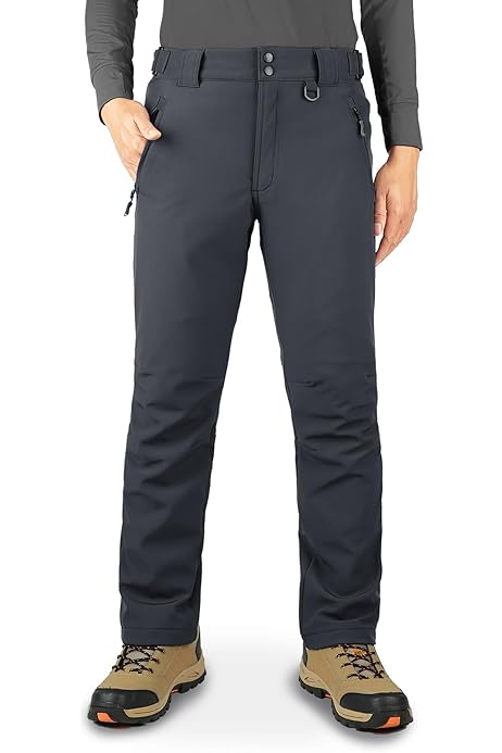 Waterproof Fleece Pants Men Gopune Men's Waterproof Snow Pants