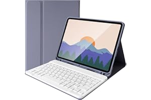 Lively Life Tastiera Bluetooth per iPad Air 5a Generazione 2022/ 4a Gene 2020 10.9 Pollici/iPad Pro 11 Pollici 2022/2021/2020/2018, Tastiera Staccabile Wireless - Layout Italiano QWERTY - Viola