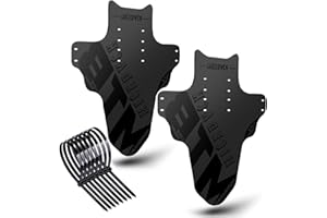 NICEDACK Mudguards Mountain Bike, 2 Pieces Mudguard Fit 20-29 Inch MTB Mudguard Front and Rear Compatible Bicycle Splash Guard