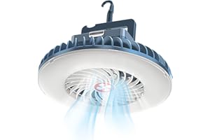 Civikyle ventilador portatil silencioso con LED camping linterna lampara luz USB bateria recargable camping accesorios