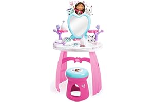 Smoby- La Casa de Muñecas de Gabby- Tocador. Incluye Espejo, Asiento y Accesorios. A patir 3 años (7600320255)