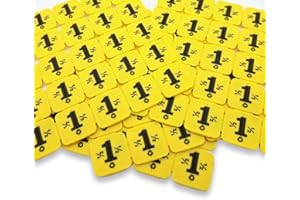 TAPPEGGIO COMBICRAFT con 1000 monete di rottura in giallo in plastica riciclata, adatti come monete di festival, gettoni o monete di consumo