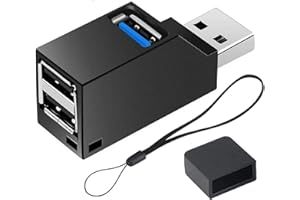 iJiGui 3 Port USB 3.0 Hub (2 USB 2.0 + USB 3.0), USB Dock, Datenhub,USB Verteiler, USB Adapter, für PC und weiteren USB 3.0 kompatiblen Geräten