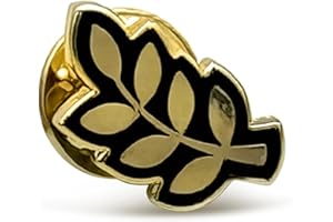THE MASONIC COLLECTION Pin's en forme de feuille d'acacia, émail, Émail