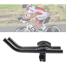 Bike Rest Stuur, Aluminium Bike Split Rest Stuur Bike Aero Bars TT Stuur met Spons Pad voor Lange Afstand Rijden Fietsen
