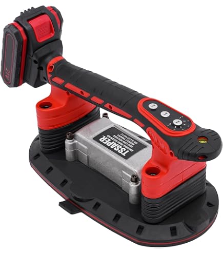 Oscillateur à Carrelage Sans Fil 20V Compatible Dewalt - 5 Vitesses, Ventouse 13 Cm, Pour Nivellement Sols/murs - 10