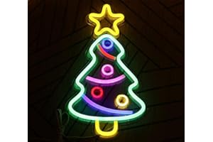 ULALAZA Enseigne Lumineuse au néon LED Arbre de noël veilleuses à Commande USB Signe de chapiteau décoratif Bar Pub Magasin Club Garage décor de fête à la Maison
