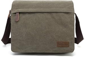 Sechunk Kleine Umhängetasche aus Segeltuch im Vintage-Stil