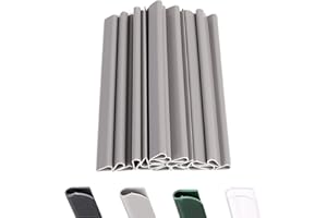 NEWUPZSI 50 Stück PVC Befestigungsclips Sichtschutz Klemmschienen für Sichtschutzstreifen, Klemmschienen Sichtschutzstreifen Klemmstreifen zur Befestigung für Garten, Zaun (50 Stück, Grau)