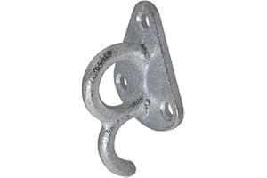 Iapyx® Lot de 10 crochets de bâche à 3 trous avec anneau. Adapté pour remorque de voiture avec ridelle.