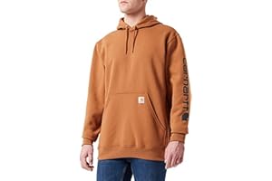 Carhartt Sudadera con Logotipo Gráfico En La Manga, Ajuste Holgado, Tejido de Grosor Medio Capucha para Hombre