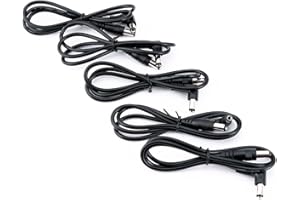 Musiclily Pro Câble d'alimentation pour Pédale d'effet Guitare (Lot de 5)