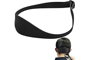 Homirty Haarschneideanleitung, Ausschnitt Rasierschablone, Verstellbares Haarschneideband Haarschnittvorlage, Silikon Haarschnittband, Halsausschnitt-Rasierschablone Haarschnittband, Schwarz