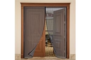 YZXCMHJ Moustiquaire Porte Magnétique 80x205cm,Moustiquaire Fenêtre Rideau de Porte Anti-moustique,Fermeture Automatique Rideau Installation Facile Sans Outils pour Balcon Porte