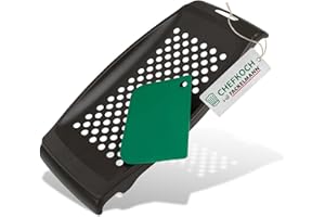 ‎FACKELMANN FACKELMANN Chefkoch Spätzlereibe mit Schaber – Zweiteilige Spätzlehobel in Grau/Grün – Ideal für Spätzle & Knöpfle – Spätzlepresse mit Schaber für einfaches Durchdrücken