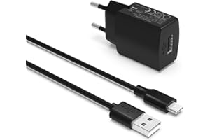 Superer Micro-USB Cargador Compatible con Kindle Paperwhite E-Reader Tablet Micro-USB Adaptador Charger Adapter Power Supply Charger Adapter 5V2A 10W 1,5M