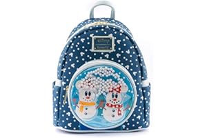 Loungefly: Disney - Mickey & Minnie - Snowman Minnie Mickey Snow Globe Mini Backpack