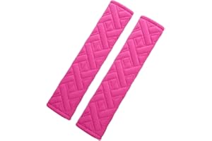 CHENGZI Universale Sicherheitsgurt-Komfortpolster, weiche Komfort-Sicherheitsgurt-Schultergurt-Bezüge (Rosa-B)