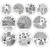 Born Pretty 10pcsNail Art Stamp Template Image Plates BP16-25