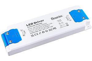 Elezenioc Alimentatore LED 12V 60W, Trasformatore 220 12V Alimentatore 1.25A, Trasformatori Interruttore AC to DC, Compatto Driver,per Bassa Tensione Striscia, Lampade LED(EL-Blue-12V-60W)