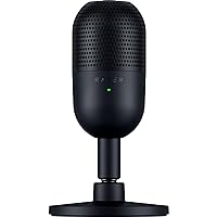 Razer Seiren V3 Mini - Ultra-compact USB Microphone (14 mm Condenser Mic, Supercardioid Pickup Pattern, Tap-to-Mute Sensor wi