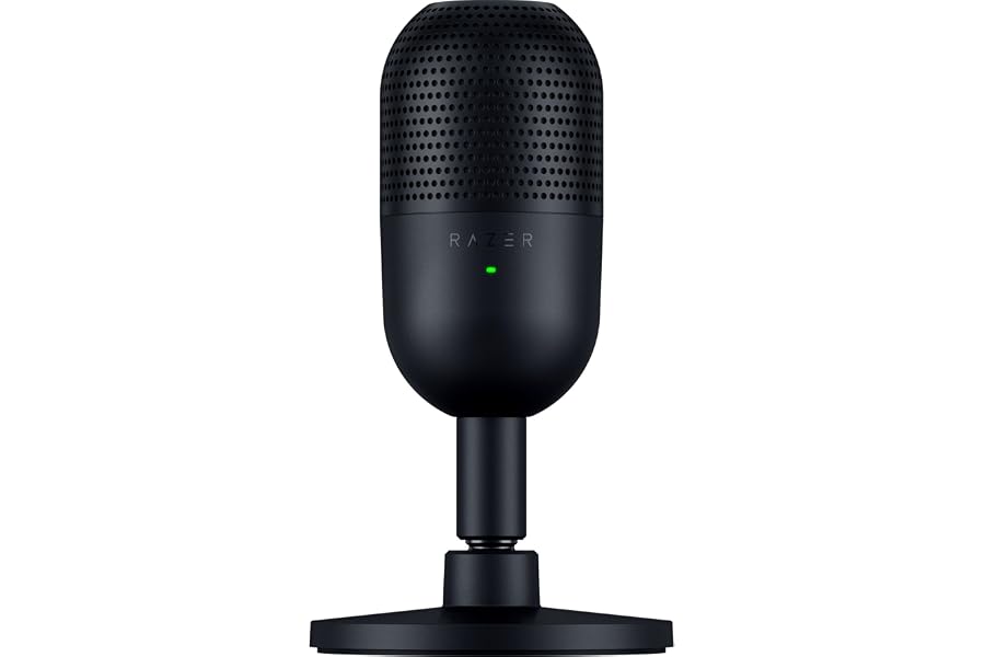 Razer Seiren V3 Mini - Micrófono USB ultracompacto - micrófono de condensador de 14mm (patrón de captación supercardioide, se