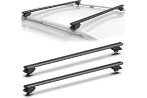 COWVIE 135 cm Barres transversales de Toit réglables en Aluminium – 1 Paire