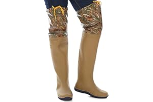 HWBZSZY Wathosen für Herren und Damen 60 cm Hoch für Outdoor-Sportarten Mehrzweck-Regengummistiefel wasserdichte und Atmungsaktive Angelhose rutschfeste Jagdstiefel, Größe 37–45