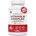 Bandini® High Dose Vitamin B Complex | 180 Vegan Tablets (6 Month Supply) | Group B Vitamins with Folic Acid, Biotin, B1, B2, B3, B5, B6, B12 | High Strength | GMO-Free Vitamin B-Complex Supplement