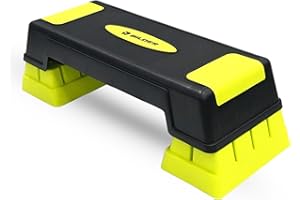 BILDER - Step per Allenamento Aerobico, Stepper Fitness Casa e Palestra Antiscivolo, Altezza Regolabile, Pedana Ideale per Migliorare Forza e Coordinazione, Capacità di Carico 150kg, Esercizi Home Gym