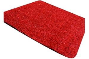 JARDIN202 - Césped Artificial ColorGrass 10mm Rojo - Rollos | Resistente a la Intemperie - fácil instalación | Rollo: 2x10 metros -