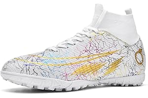 DASHANGYAN Botas de fútbol Masculino Botas de fútbol neutros Zapatos de Entrenamiento Antideslizantes para niños competitivos Botas de fútbol al Aire Libre Profesionales Zapatos competitivos Juveniles