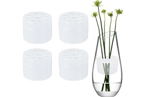 Roinaid 4 Artikel Blumenhalter für Vasen Hanataba Blumenhalter Transparente Spiralschafthalterung Geeignet für Selbstgemachte Blumengeschenke, Tischdekorationen für Hochzeitsfeiern (S)